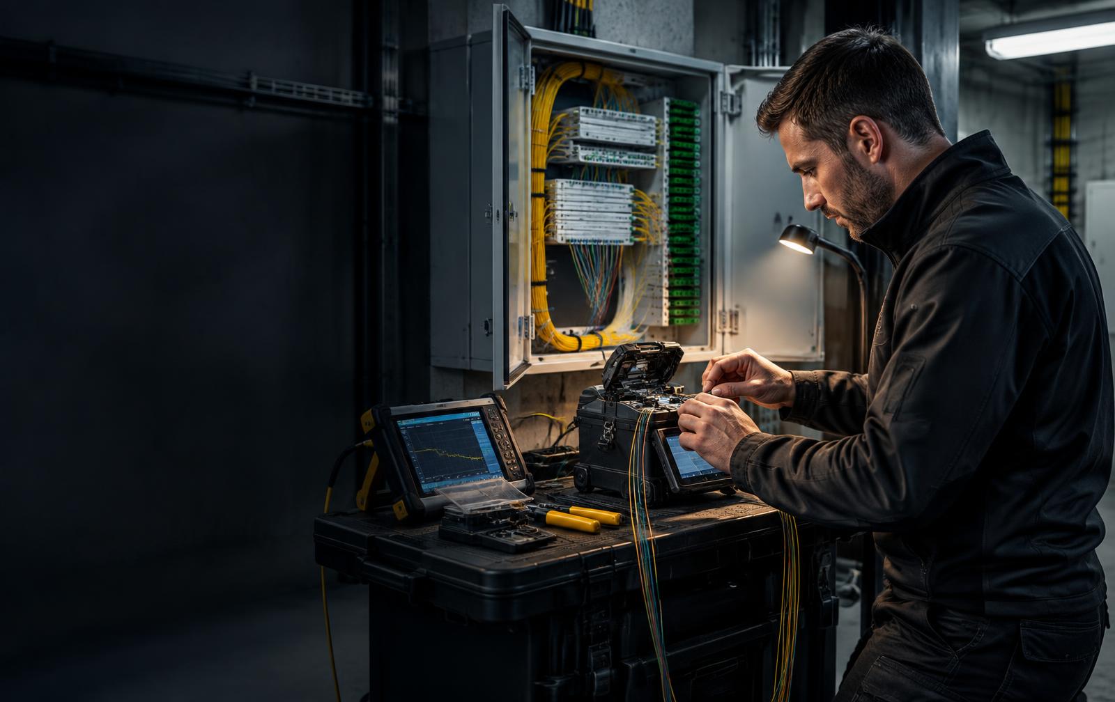 Technik RALKAM při svařování optických vláken